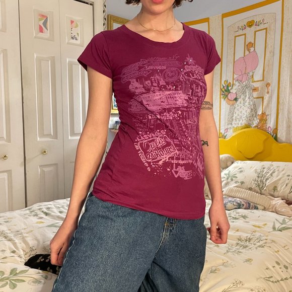 COPY - Y2K rhinestone las Vegas bodycon shirt! - Picture 5 of 10